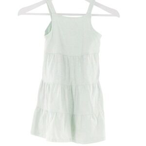 Dip Tiered Sleeveless Dress Slub Knit 5T Mint Green BTGU5DR1216